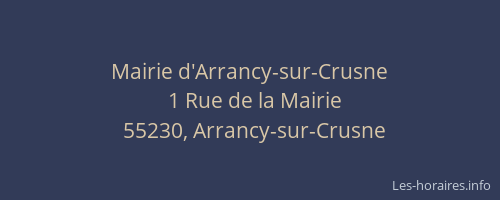 Mairie d'Arrancy-sur-Crusne