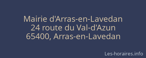 Mairie d'Arras-en-Lavedan
