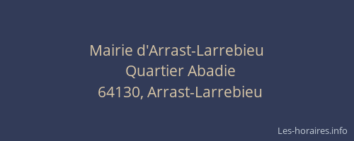 Mairie d'Arrast-Larrebieu