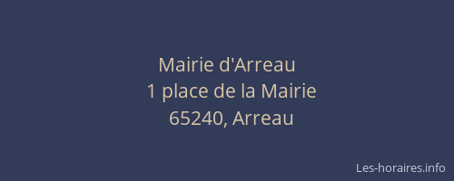 Mairie d'Arreau