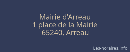 Mairie d'Arreau