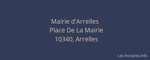 Mairie d'Arrelles