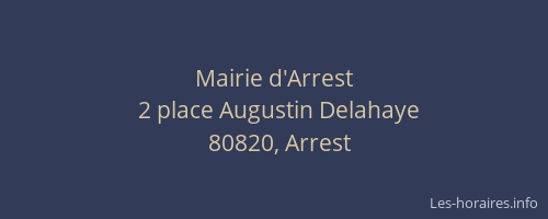 Mairie d'Arrest