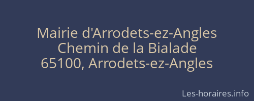Mairie d'Arrodets-ez-Angles