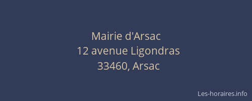 Mairie d'Arsac