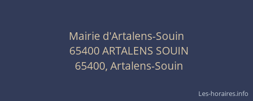 Mairie d'Artalens-Souin