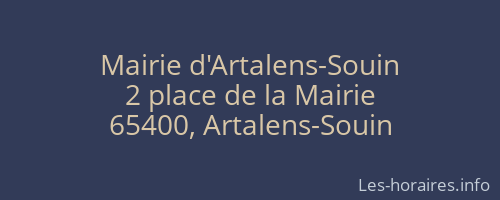 Mairie d'Artalens-Souin