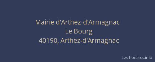 Mairie d'Arthez-d'Armagnac