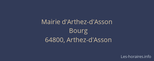 Mairie d'Arthez-d'Asson
