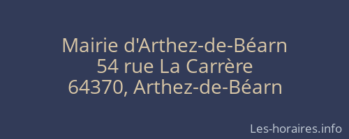 Mairie d'Arthez-de-Béarn