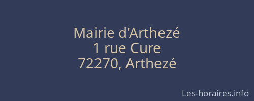 Mairie d'Arthezé