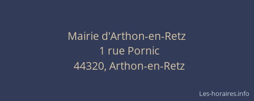 Mairie d'Arthon-en-Retz