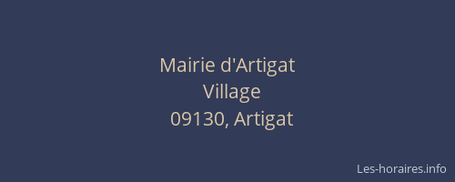 Mairie d'Artigat