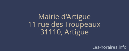 Mairie d'Artigue