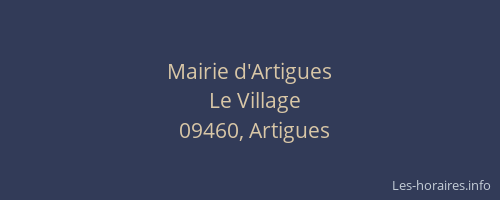 Mairie d'Artigues