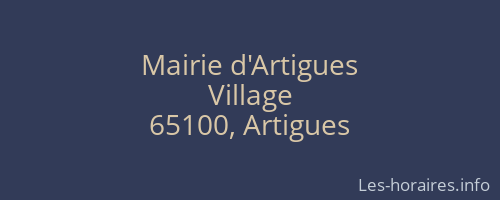 Mairie d'Artigues