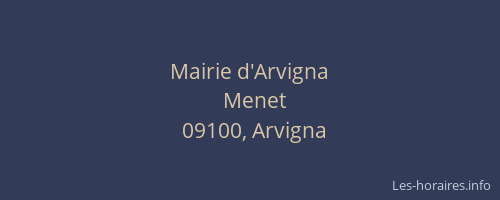 Mairie d'Arvigna