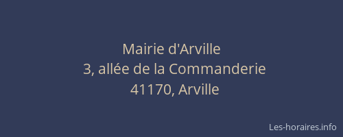Mairie d'Arville