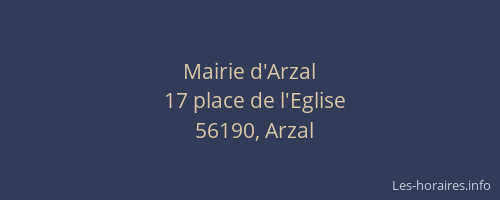 Mairie d'Arzal