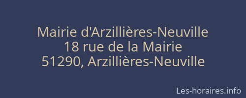Mairie d'Arzillières-Neuville