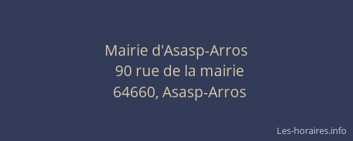 Mairie d'Asasp-Arros