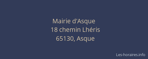 Mairie d'Asque