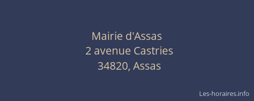 Mairie d'Assas