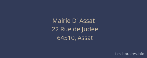Mairie D' Assat