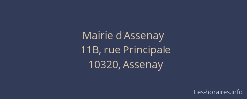Mairie d'Assenay