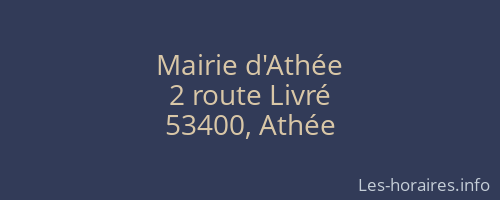 Mairie d'Athée