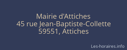 Mairie d'Attiches