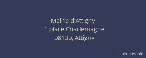 Mairie d'Attigny