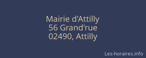 Mairie d'Attilly