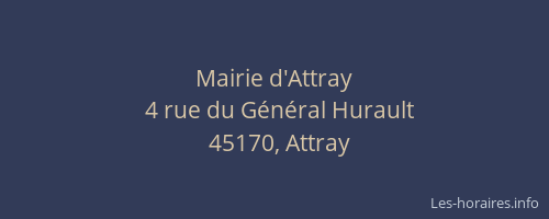 Mairie d'Attray