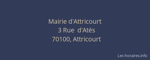 Mairie d'Attricourt