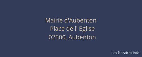 Mairie d'Aubenton