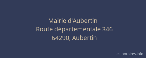 Mairie d'Aubertin