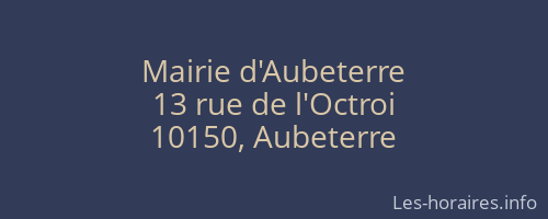 Mairie d'Aubeterre
