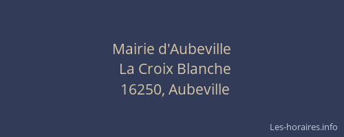Mairie d'Aubeville