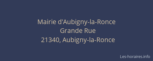 Mairie d'Aubigny-la-Ronce