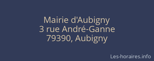 Mairie d'Aubigny