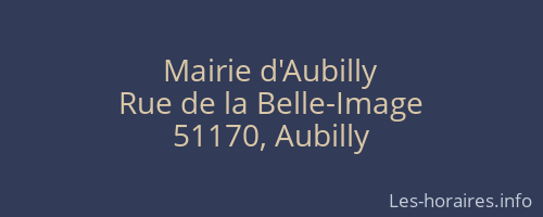 Mairie d'Aubilly