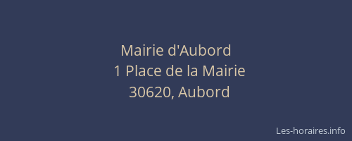 Mairie d'Aubord