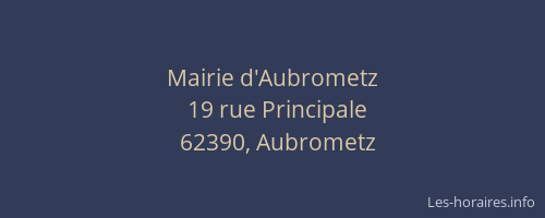 Mairie d'Aubrometz