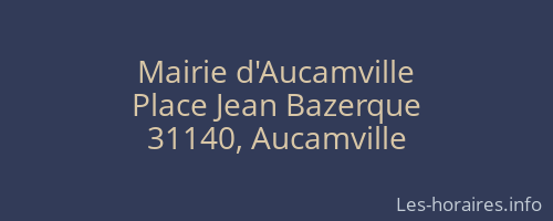 Mairie d'Aucamville