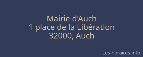 Mairie d'Auch
