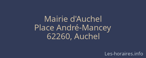 Mairie d'Auchel