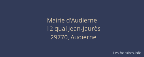 Mairie d'Audierne