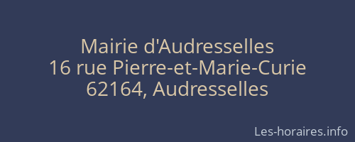 Mairie d'Audresselles