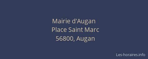 Mairie d'Augan